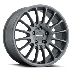 Vision Wheel Street Designs – 477 MONACO 2020 – Black – 15″x7″ 15mm – All weather Wheels – 477-5765SB15